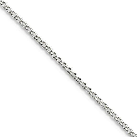 925 Sterling Silver Solid Polished .5mm Fancy Chain Necklace 18 Inch Spring-Ring Chain Necklace for Women and Men