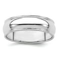 thumbnail image 1 of 925 Sterling Silver Solid Polished 6mm Half Round Milgrain Size 13.5 Band Ring Ring for Women and Men, 1 of 2