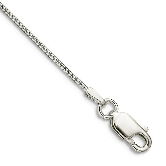 Primal Silver Sterling Silver 0.8mm Round Snake Chain Bracelet