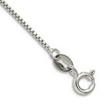 thumbnail image 1 of 925 Sterling Silver Solid Polished .90mm Box Chain Bracelet 7 Inch Spring-Ring Link Bracelet for Women and Men, 1 of 2