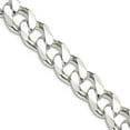 thumbnail image 1 of 925 Sterling Silver Solid Polished 9mm Curb Chain Necklace 22 Inch Lobster Claw Chain Necklace for Women and Men, 1 of 2