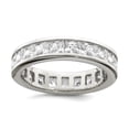 thumbnail image 1 of 925 Sterling Silver Solid Polished Cubic Zirconia Eternity Band Ring Size 6 5mm Wide Eternity Ring for Women and Men, 1 of 2