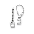 thumbnail image 1 of FJC Finejewelers Sterling Silver Cubic Zirconia Leverback Earrings, 1 of 2