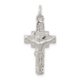 thumbnail image 1 of 925 Sterling Silver Solid Polished Crucifix Pendant Necklace Measures 31x14mm Wide - Pendant for Women, 1 of 2