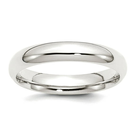925 Sterling Silver Solid Polished 4mm Comfort-Fit Band Ring Size 10.5 Ring for Women and Men