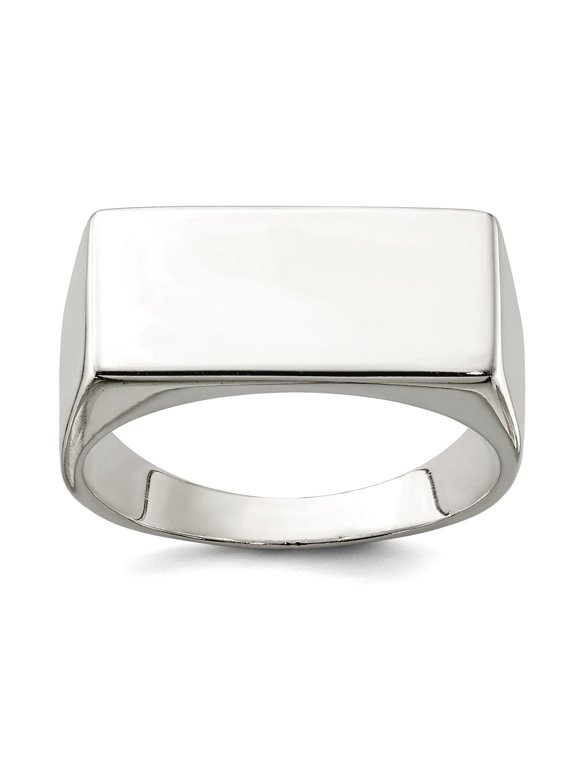 925 Sterling Silver Solid Polished Ring Size 11 9mm Wide Ring for Women - 10.2 Grams