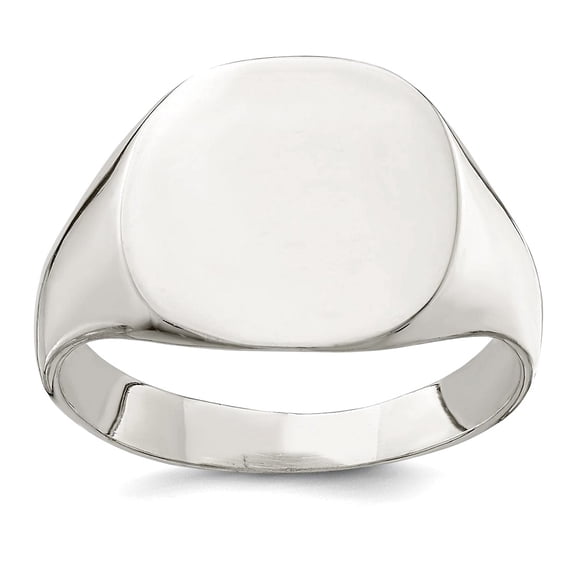 925 Sterling Silver Solid Polished Ring Size 11 32mm Wide Ring for Women - 7.9 Grams