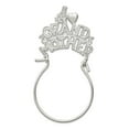 thumbnail image 1 of 925 Sterling Silver Solid Polished Hidden bail Number 1 Grandmother Charm Holder 44x24mm Wide Pendant Necklace for Women, 1 of 3