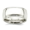 thumbnail image 1 of 925 Sterling Silver Solid Polished Milgrain Half Round 9mm Millgrain Comfort-Fit Band Ring Size 6 Ring for Women and Men, 1 of 2