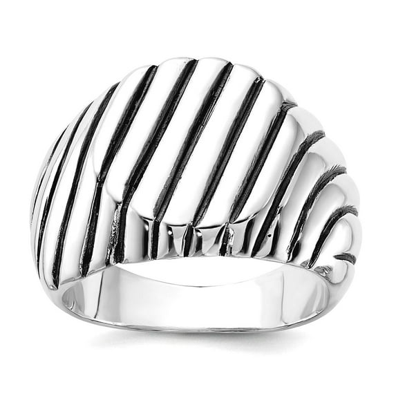 925 Sterling Silver Solid Polished Ring Size 11 Ring for Women - 11.2 Grams