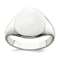 thumbnail image 1 of 925 Sterling Silver Solid Polished Signet Ring Size 6 2.5mm Wide Ring for Women - 4.7 Grams, 1 of 2