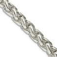 thumbnail image 1 of 925 Sterling Silver Solid Polished Wheat Chain 6mm 24 Inch Lobster Claw Chain Necklace for Women and Men, 1 of 2