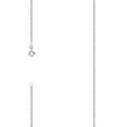 thumbnail image 1 of 925 Sterling Silver Solid Rope Chain Rhodium 1mm 14 Inch Chain Necklace for Women and Men, 1 of 2