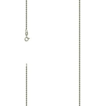 925 Sterling Silver Solid Rope Chain Silver 0.5mm Necklace 24 Inch Chain Necklace for Women and Men