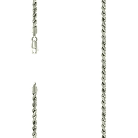 925 Sterling Silver Solid Rope Chain Silver 4mm Bracelet 7 Inch Link Bracelet for Women and Men