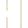 thumbnail image 1 of 925 Sterling Silver Solid Rope Chain Two Tone 2.5mm Necklace 20 Inch Chain Necklace for Women and Men, 1 of 2