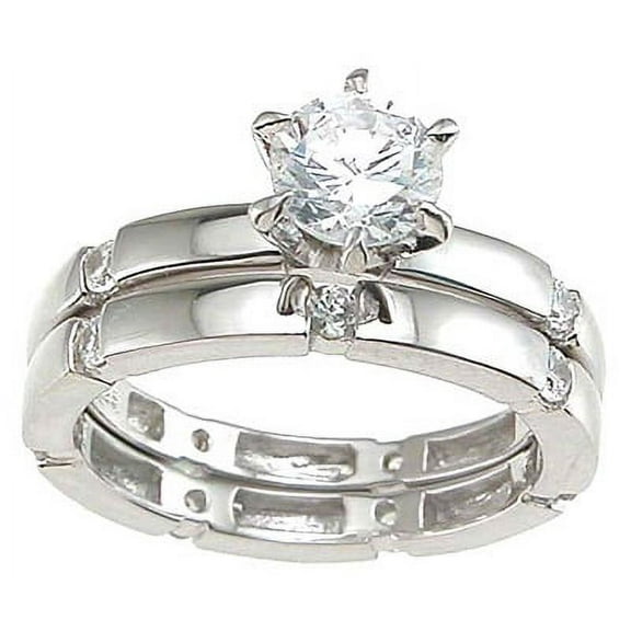 925 Sterling Silver Solitaire Engagement Ring for Women Wedding Ring Set Make Great Girlfriend Gifts