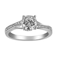 thumbnail image 1 of 925 Sterling Silver Solitaire Engagement Rings for Women & Wedding Rings Make Great Birthday Gifts for Women, 1 of 4