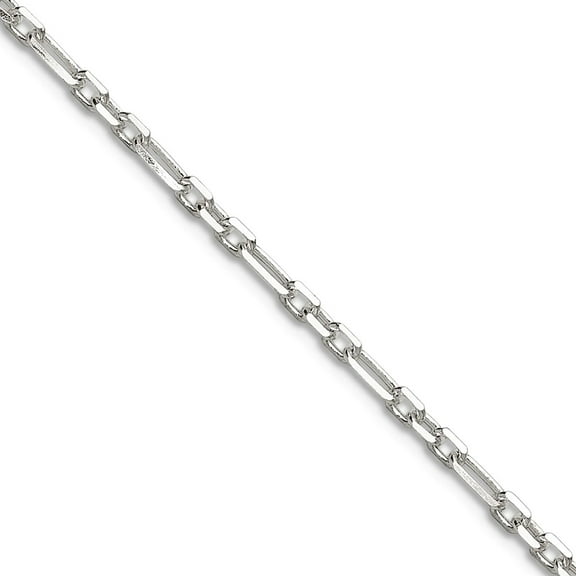 925 Sterling Silver Sparkle-Cut 2mm 3 Short Plus 1 Long Cable Link Chain Necklace 22 Inch Chain Necklace for Women and M