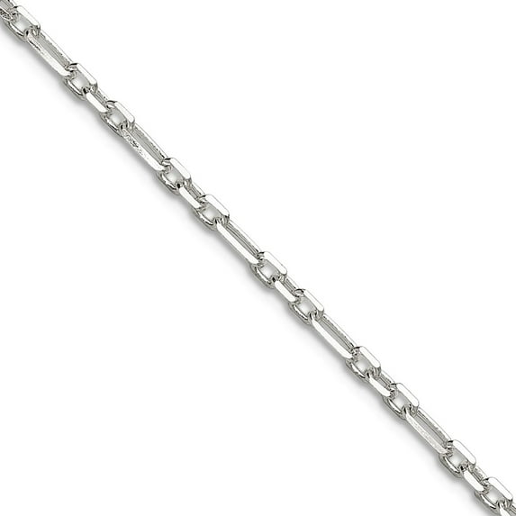 925 Sterling Silver Sparkle-Cut 2mm 3 Short Plus 1 Long Cable Link Chain Necklace 22 Inch Chain Necklace for Women and M