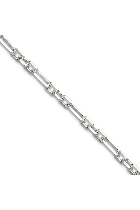 925 Sterling Silver Sparkle-Cut 3mm 3 Short Plus 1 Long Cable Link Chain Necklace 16 Inch Chain Necklace for Women and M