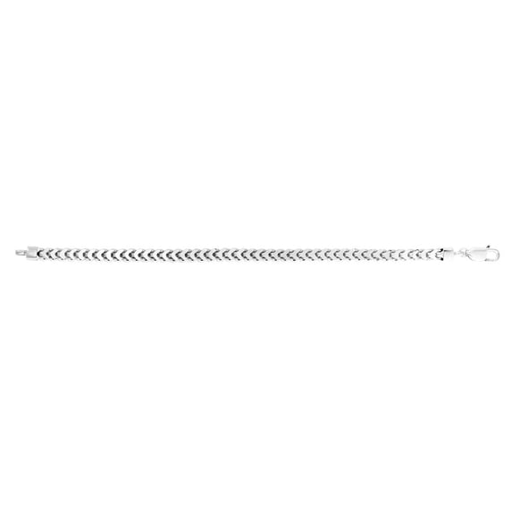 925 Sterling Silver Sparkle-Cut/ Textured Lite Square Franco Chain Necklace With Lobster Clasp 26 Inch Chain Necklace fo