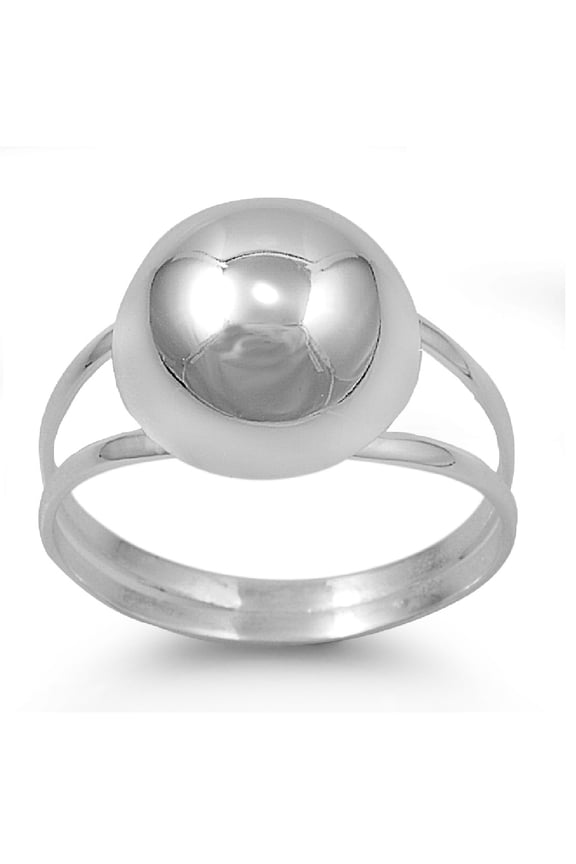 925 Sterling Silver Sphere of Influence Ring Size 8