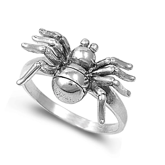 925 Sterling Silver Spider of Destiny Ring Size 7