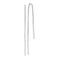thumbnail image 1 of 925 Sterling Silver Spiral Bar Threader Earrings; for Adults and Teens; for Women and Men, 1 of 1