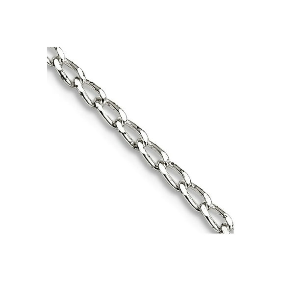 925 Sterling Silver Spring-Ring 1.5mm Open Link Chain Necklace 18 Inch Chain Necklace for Women and Men