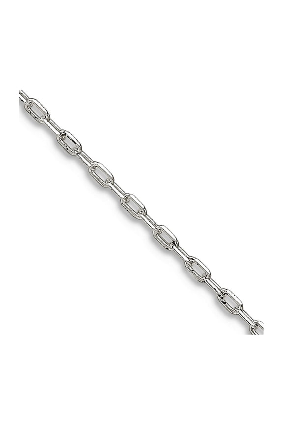 925 Sterling Silver Spring-Ring 1mm Cable Chain Necklace 16 Inch Chain Necklace for Women and Men