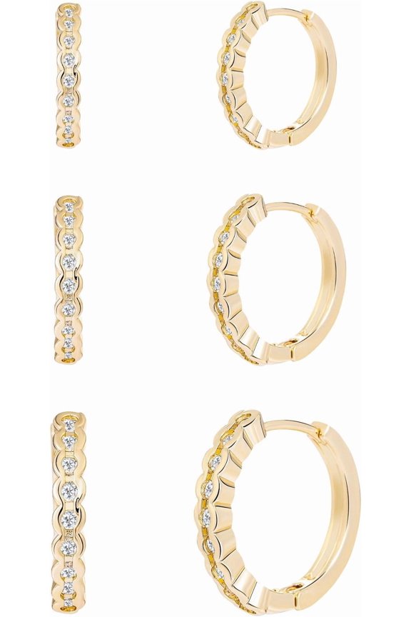 925 Sterling Silver Square Hoop Earrings for Women Geometric Hypoallergenic Hoop, Style B7354