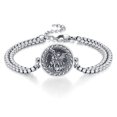 thumbnail image 1 of 925 Sterling Silver St Michael Bracelet Catholic Religious Bracelet for Men and Women Jewelry Gift, 1 of 4