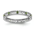 thumbnail image 1 of 925 Sterling Silver Stackable Expressions Peridot Ring Size: 8; for Adults and Teens; for Women and Men, 1 of 5