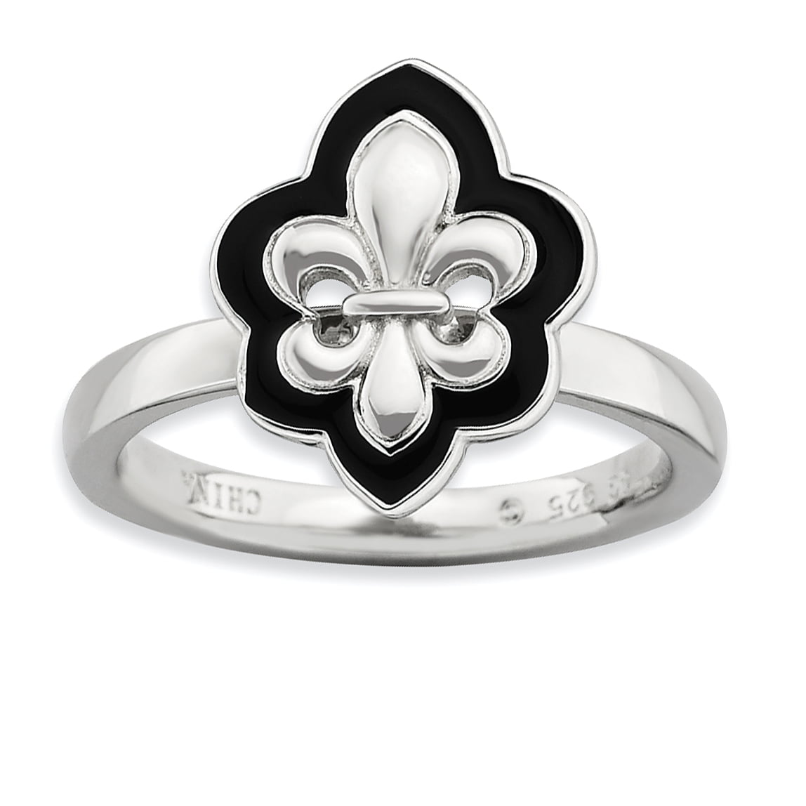Sterling Silver Stackable Expressions Fleur De Lis Ring Sterling Silver Stackable Expressions Fleur De Lis Ring