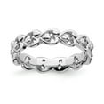 thumbnail image 1 of 925 Sterling Silver Stackable Expressions Polished Heart Ring Size: 7; for Adults and Teens; for Women and Men, 1 of 5