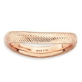 thumbnail image 1 of 925 Sterling Silver Stackable Expressions Polished Pink-plate Wave Ring Size: 6; for Adults and Teens; for Women and Men, 1 of 4