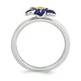 thumbnail image 1 of 925 Sterling Silver Stackable Expressions Violet Ring Size 5 Jewelry Gifts for Women - 4.1 Grams, 1 of 3