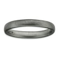 thumbnail image 1 of 925 Sterling Silver Stackable Rhodium Satin Ring Size 6 Stackable Ring for Women - 2.9 Grams, 1 of 2