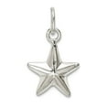 thumbnail image 1 of 925 Sterling Silver Star Charm 11.4x10.3mm Wide Pendant Necklace for Women - .8 Grams, 1 of 2