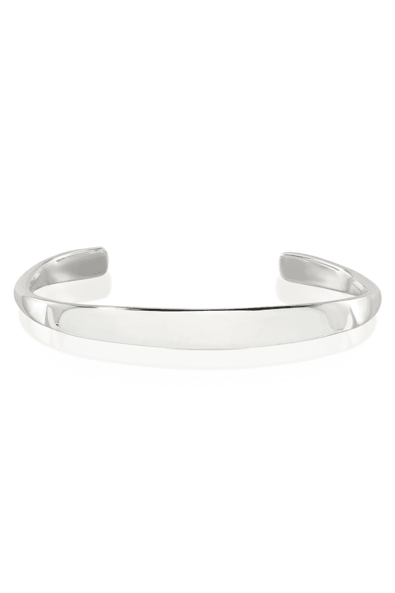 925 Sterling Silver Step Cuff Bracelet