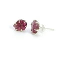 thumbnail image 1 of 925 Sterling Silver Stud Earring for Women Ruby Raw Gemstone Silver Stud Earrings, 1 of 2