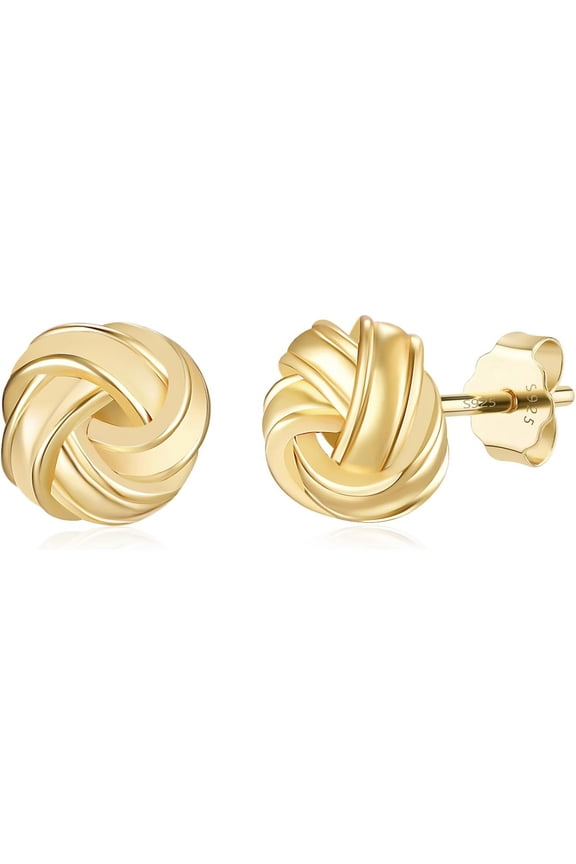 925 Sterling Silver Stud Earrings Simple Mini Bar Circle Dot Heart Star Lightning Bolt Stud Earrings 14K Gold Plated Cartilage Earrings Studs For Women Men Hypoallergenic Jewelry[Z3390]