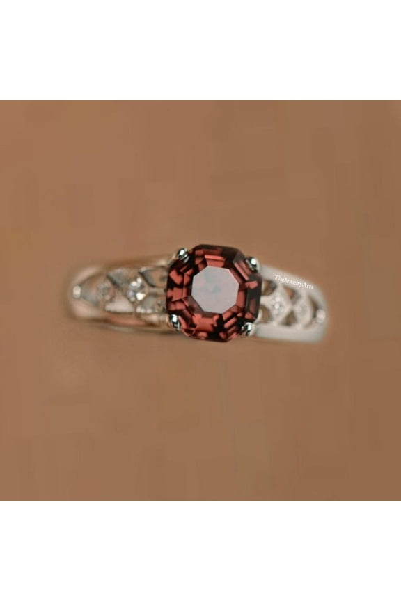 Natural Color-Changing Sultanite Diaspore Gemstone Hexagon Ring Unique Color-Changing Sultanite Ring Handmade Jewelry Gift for Her Gold 10