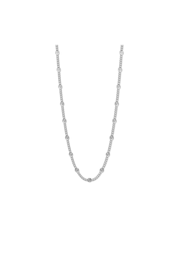 925 Sterling Silver Sun Disk Dapped Curb Chain Bracelet 2mm Has Links Creating a 4mm Lobster Clasp Closure 7 Inch Link B