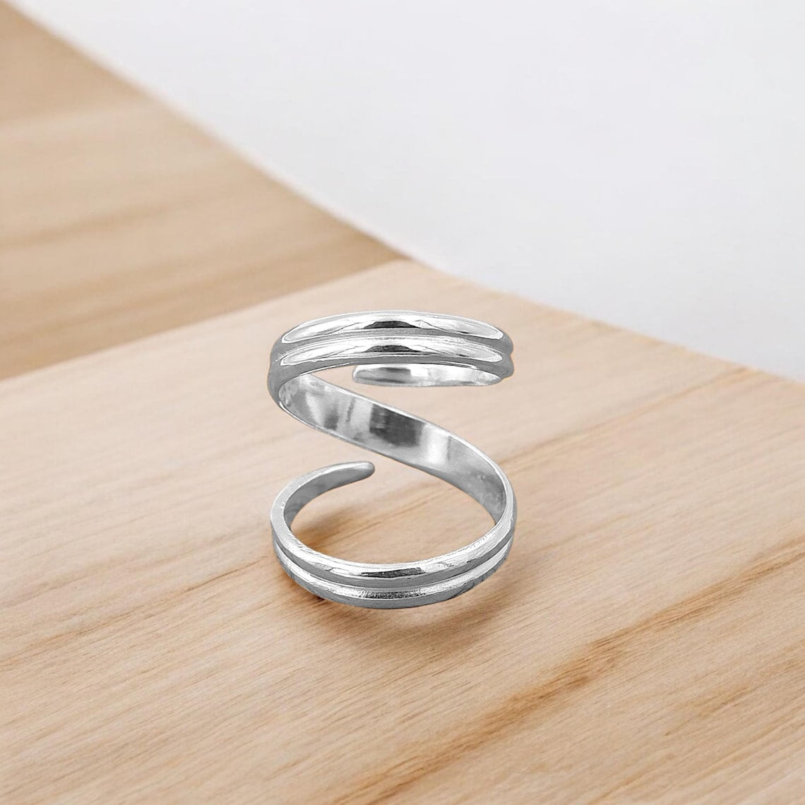 925 Sterling Silver Swan Neck Splint Ring – Adjustable Arthritis Finger ...