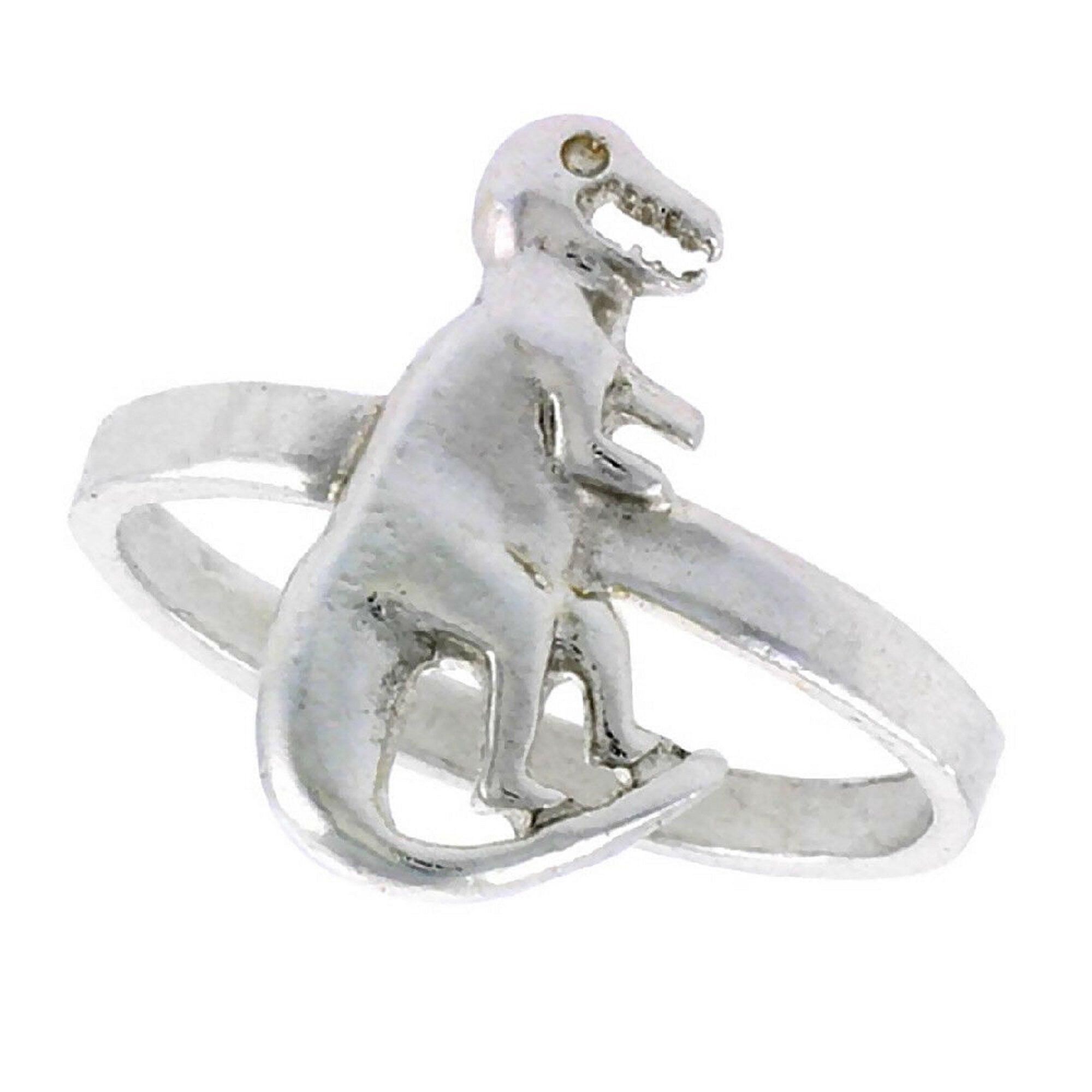 925 Sterling Silver T Rex Dinosaur Ring - Walmart.com