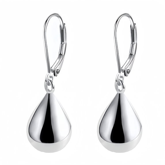 925 Sterling Silver Teardrop Leverback Earrings for Women s Waterdrop Tear Drop Dangle Earrings Jewelry Hypoallergenic Silver Teardrop Leverback Dangle Earring for Women Gifts
