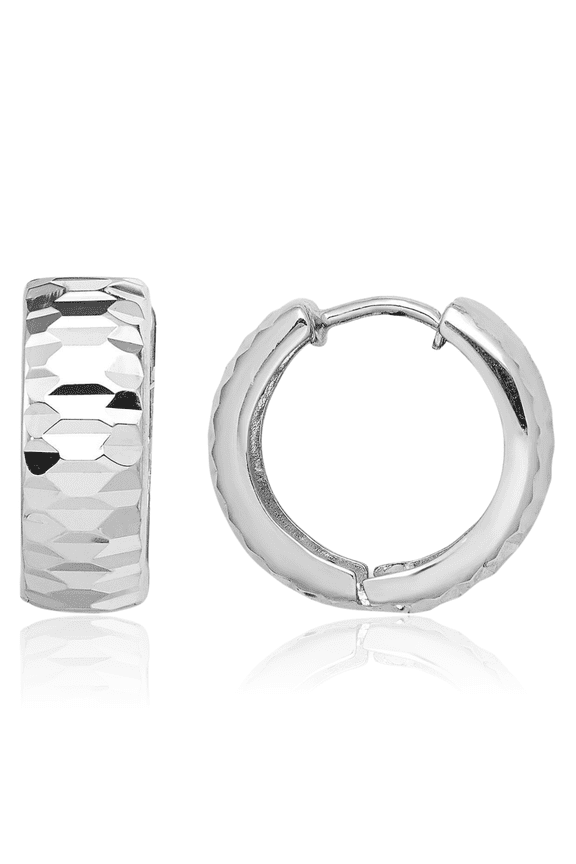 925 Sterling Silver Huggie Small Hoop Earrings