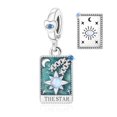 thumbnail image 1 of 925 Sterling Silver The Star Tarot Card Dangle Charm for Bracelet Charms Bangle Pendant Jewelry, 1 of 6